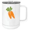 15 oz. White Vacuum Insulated Mug w/Slider Lid Thumbnail