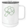 15 oz. White Vacuum Insulated Mug w/Slider Lid Thumbnail