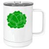 15 oz. White Vacuum Insulated Mug w/Slider Lid Thumbnail