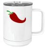 15 oz. White Vacuum Insulated Mug w/Slider Lid Thumbnail