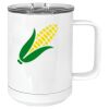 15 oz. White Vacuum Insulated Mug w/Slider Lid Thumbnail
