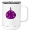 15 oz. White Vacuum Insulated Mug w/Slider Lid Thumbnail