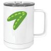 15 oz. White Vacuum Insulated Mug w/Slider Lid Thumbnail