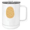 15 oz. White Vacuum Insulated Mug w/Slider Lid Thumbnail