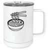 15 oz. White Vacuum Insulated Mug w/Slider Lid Thumbnail