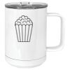 15 oz. White Vacuum Insulated Mug w/Slider Lid Thumbnail