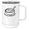 15 oz. White Vacuum Insulated Mug w/Slider Lid Thumbnail