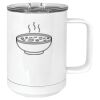 15 oz. White Vacuum Insulated Mug w/Slider Lid Thumbnail