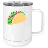 15 oz. White Vacuum Insulated Mug w/Slider Lid Thumbnail