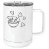 15 oz. White Vacuum Insulated Mug w/Slider Lid Thumbnail