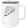 15 oz. White Vacuum Insulated Mug w/Slider Lid Thumbnail