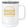 15 oz. White Vacuum Insulated Mug w/Slider Lid Thumbnail