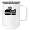 15 oz. White Vacuum Insulated Mug w/Slider Lid Thumbnail