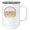 15 oz. White Vacuum Insulated Mug w/Slider Lid Thumbnail