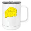 15 oz. White Vacuum Insulated Mug w/Slider Lid Thumbnail
