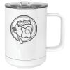 15 oz. White Vacuum Insulated Mug w/Slider Lid Thumbnail