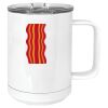 15 oz. White Vacuum Insulated Mug w/Slider Lid Thumbnail