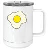 15 oz. White Vacuum Insulated Mug w/Slider Lid Thumbnail