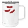 15 oz. White Vacuum Insulated Mug w/Slider Lid Thumbnail