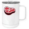 15 oz. White Vacuum Insulated Mug w/Slider Lid Thumbnail