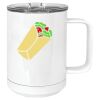 15 oz. White Vacuum Insulated Mug w/Slider Lid Thumbnail