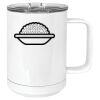 15 oz. White Vacuum Insulated Mug w/Slider Lid Thumbnail