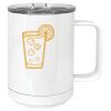 15 oz. White Vacuum Insulated Mug w/Slider Lid Thumbnail
