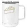 15 oz. White Vacuum Insulated Mug w/Slider Lid Thumbnail