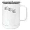 15 oz. White Vacuum Insulated Mug w/Slider Lid Thumbnail