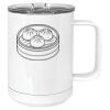 15 oz. White Vacuum Insulated Mug w/Slider Lid Thumbnail