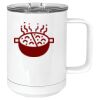 15 oz. White Vacuum Insulated Mug w/Slider Lid Thumbnail