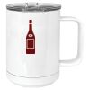 15 oz. White Vacuum Insulated Mug w/Slider Lid Thumbnail