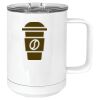 15 oz. White Vacuum Insulated Mug w/Slider Lid Thumbnail