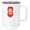 15 oz. White Vacuum Insulated Mug w/Slider Lid Thumbnail