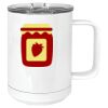 15 oz. White Vacuum Insulated Mug w/Slider Lid Thumbnail