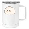 15 oz. White Vacuum Insulated Mug w/Slider Lid Thumbnail