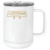 15 oz. White Vacuum Insulated Mug w/Slider Lid Thumbnail