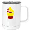 15 oz. White Vacuum Insulated Mug w/Slider Lid Thumbnail
