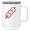 15 oz. White Vacuum Insulated Mug w/Slider Lid Thumbnail