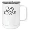 15 oz. White Vacuum Insulated Mug w/Slider Lid Thumbnail