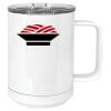 15 oz. White Vacuum Insulated Mug w/Slider Lid Thumbnail
