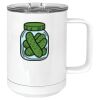 15 oz. White Vacuum Insulated Mug w/Slider Lid Thumbnail