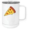 15 oz. White Vacuum Insulated Mug w/Slider Lid Thumbnail