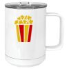 15 oz. White Vacuum Insulated Mug w/Slider Lid Thumbnail
