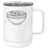 15 oz. White Vacuum Insulated Mug w/Slider Lid Thumbnail