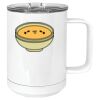 15 oz. White Vacuum Insulated Mug w/Slider Lid Thumbnail