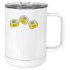 15 oz. White Vacuum Insulated Mug w/Slider Lid Thumbnail