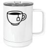 15 oz. White Vacuum Insulated Mug w/Slider Lid Thumbnail
