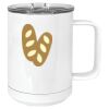 15 oz. White Vacuum Insulated Mug w/Slider Lid Thumbnail