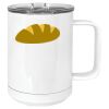 15 oz. White Vacuum Insulated Mug w/Slider Lid Thumbnail